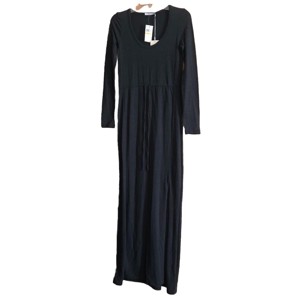 Alternative Women’s Maxi Jersey Dress Eco True Black Size Small NWT